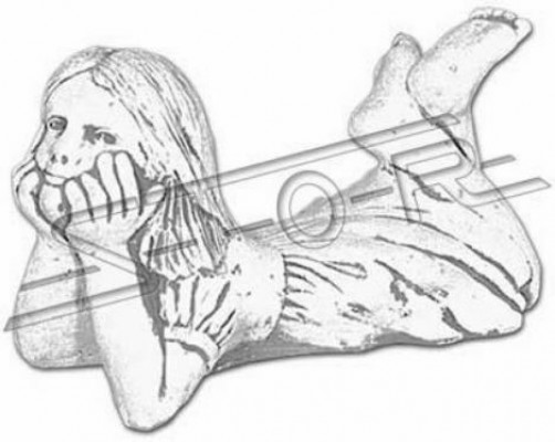 Dívčí postava Socha Figury Sochy Sochy Sochy Zahrada Socha