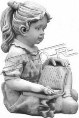 Dívčí sedící figurína sochy Dekorativní sochy Socha Sochy Zahrada