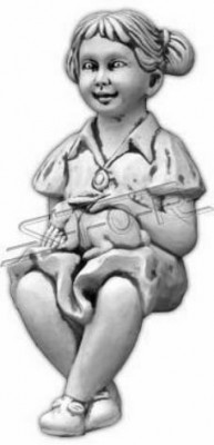 Dívčí sedící figurína sochy Dekorativní socha Sochy zahrady