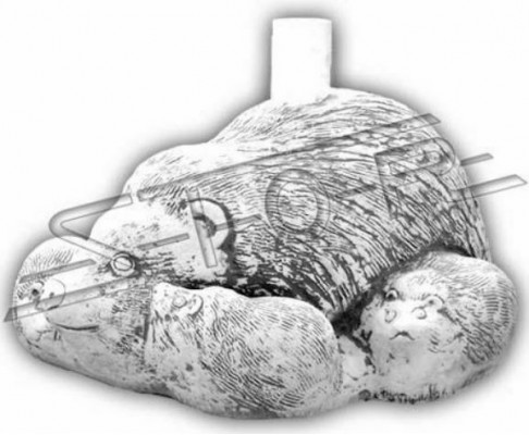 Schirmový závaží Stojan slunečník Figura ježka Zahrada