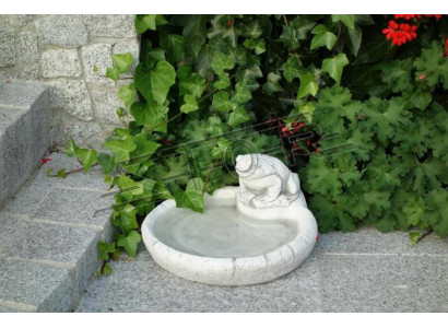 Ptáci Pítornička Socha Design Figura Socha Dekorace Zahrada Figurky Sochy