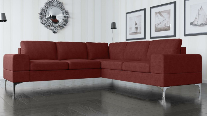 Pohovka Rozkládací látková Obývací pokoj Design Moderní L-Forma Tyrkysová Nábytek Luxus - Pohovky