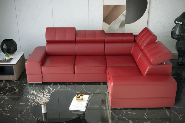 Ecksofa Couch Sofas Textil Bett Funktion Design L Form Modern Luxus Couchen Neu