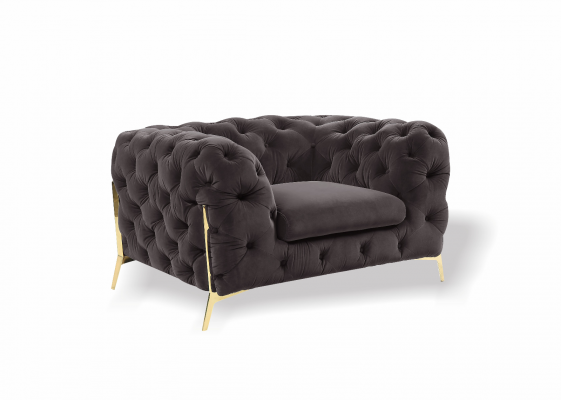 Chesterfield 3místná pohovka potah textil pohovky sedadlo obývací pokoj sofa samet nový