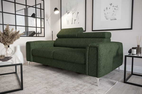 Design Pohovky Luxusní Polstrovaný Nábytek Pohovka Sedák Kov Textil Nový 186x100cm