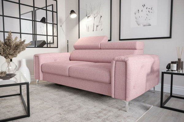 Design Pohovky Luxusní Polstrovaný Nábytek Pohovka Sedák Kov Textil Nový 186x100cm