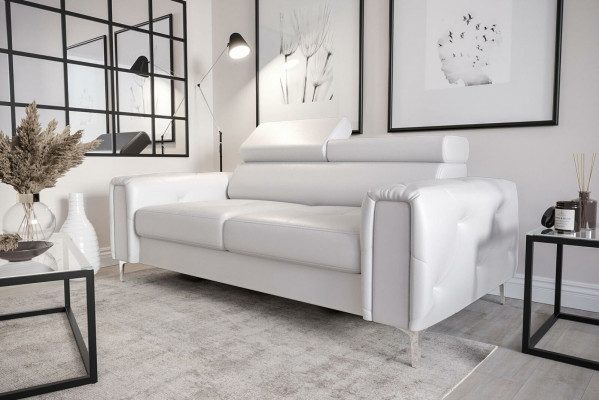 Design Pohovky Luxusní Polstrovaný Nábytek Pohovka Sedák Kov Textil Nový 186x100cm