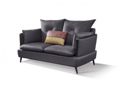 Sofa 2 Sitzer Design Pohovky čalouněné pohovky Textil Relax Moderní Sedačka Dvousedadlo