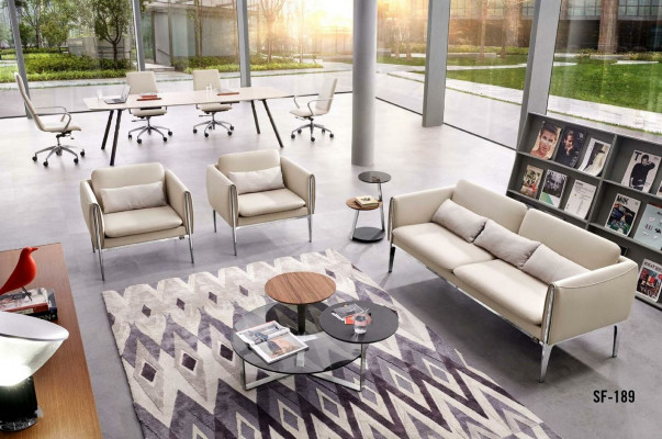 Moderní sedací souprava 3+1+1 sedačka Sofa Couch Potah Dekorace Souprava gaučů