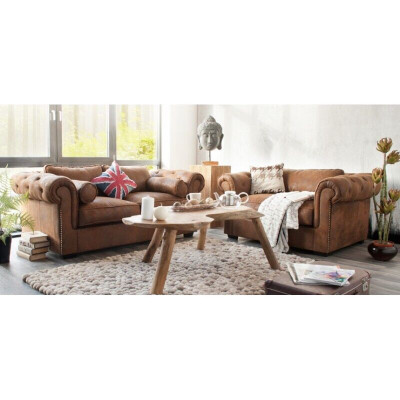 Chesterfield sedací souprava 3+2 pohovka set pohovky nová pohovka kůže
