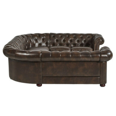 XXL Velký Chesterfield obývací koutový sedací nábytek Pohovka Polštář Růž U Forma Pohovky Nový