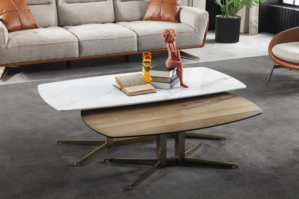 Stůl střední stůl set 2x stůl luxus nábytek obývací pokoj design dřevěný stůl 2ks.