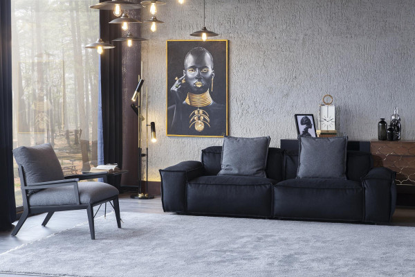 Sada 2-dílného pohovky + křesla Středně měkký pohodlný Moderní styl Luxusní Nový