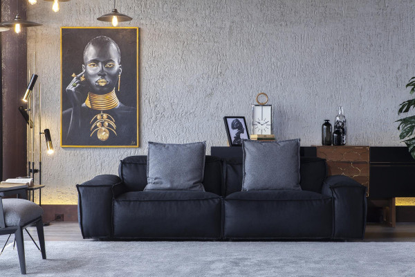 Sada 2-dílného pohovky + křesla Středně měkký pohodlný Moderní styl Luxusní Nový