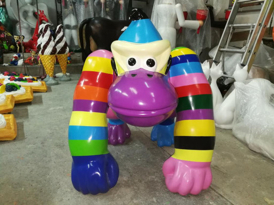 Designer Figur Socha Moderní sochy Dekorace Dekorace Gorila Zahrada Nová