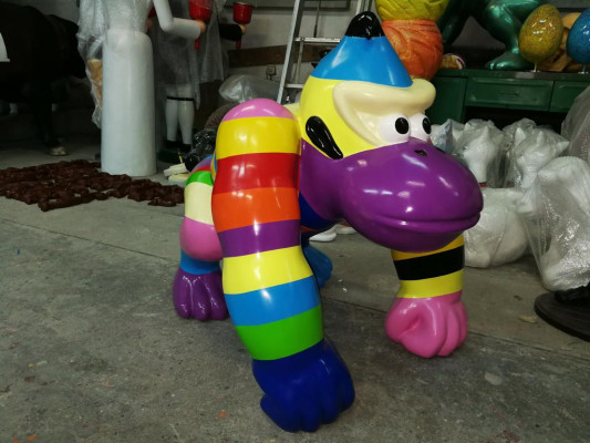 Designer Figur Socha Moderní sochy Dekorace Dekorace Gorila Zahrada Nová