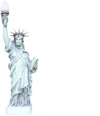 USA Amerika Dekorace stojací lampa Socha Svobody stojací lampa stolní lampa světlo