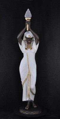Stojací lampa socha figura lampa Egypt socha figuríny sochy dekorace