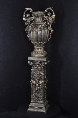 Design Květinový hrnec Dekorace XXL Váza Vázy Ruční práce Dekorace Kalich Pohár 70cm