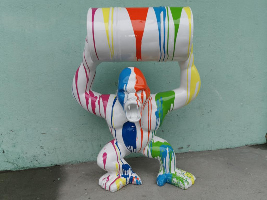 Designer Figur Socha Moderní sochy Dekorace Deko Gorila Zahrada Nová