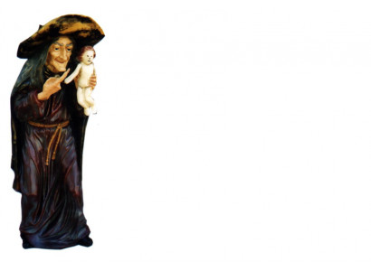 Design Baba Yaga HEXE Figur socha sochař Figura sochy Dekorace Dekor