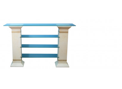 Design Vitrína Regál Skleněný Sloup Skříň Vitríny Regály Skříň Obývací Pokoj 1865