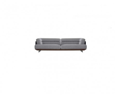 Luxus Wohnzimmer Set Šedá Pohovka S Křeslem 2x Poťaha Moderní Design