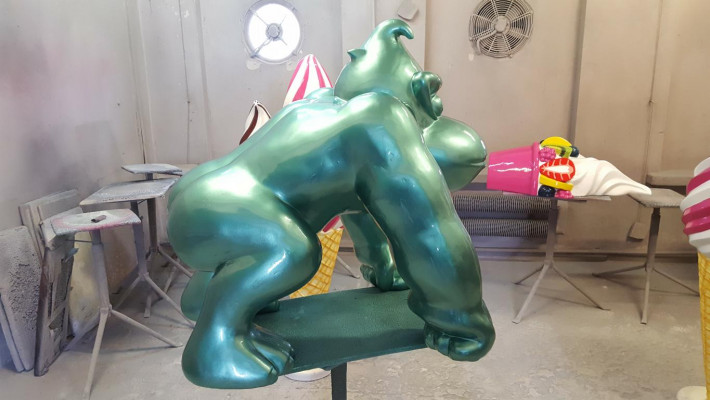 Dekorace Deko Gorila Zahrada Nový Designérská Figurína Socha Moderní Figury Sochy