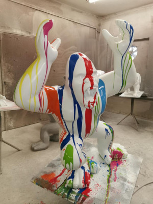 Sochy Dekorace Dekorace Gorila Zahrada Nový Designér Figurína Socha Moderní Sochy