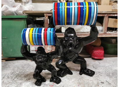 Designová socha figurky, moderní figurky, sochy, dekorace, dekor gorila, zahrada, novinka.