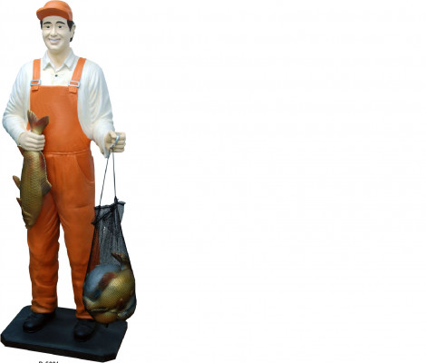 Design sochy rybáře socha sochy sochařské figuríny dekorace dekorace 5661 Nové.