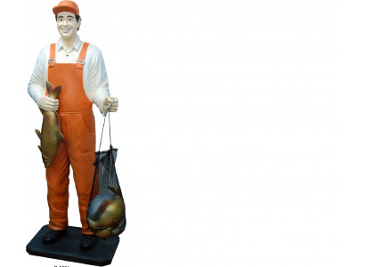 Design sochy rybáře socha sochy sochařské figuríny dekorace dekorace 5661 Nové.