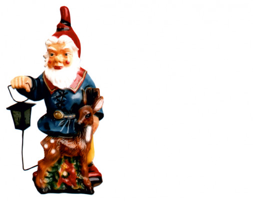 Design skleníkový zahradní trpaslík lampa figura socha sochařská díla nové 8836.