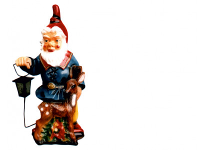 Design skleníkový zahradní trpaslík lampa figura socha sochařská díla nové 8836.