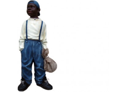 Design chlapce s taškou II socha socha figuríny sochy dekorace 7089