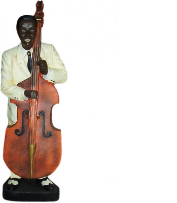 Design Kontrabas Socha Socha Figurína Sochy Dekorace 4021 Nový