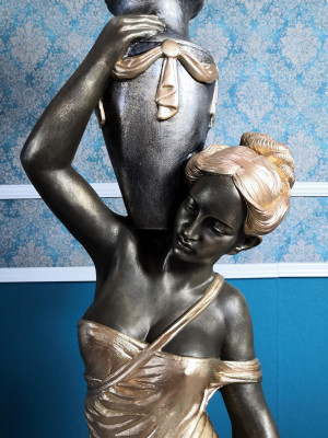 Stojací lampa Lampa Svítidlo Socha Figura Sochy Socha Stojací lampa