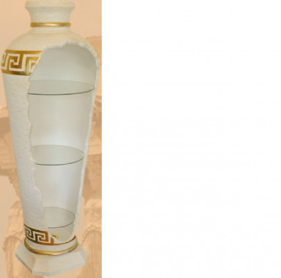Design Bar Vasenbar Regal Skleněná lampa Váza Skříň Vitríny 6966 Nové