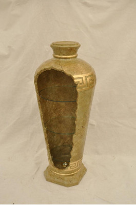 XXL Medúza Antik Stil Vitrína Bar Podlahová Váza Skříň Vitríny Sloup 127cm Nová