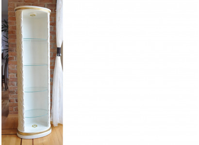 XXL Vitrina Bar Regal Skleněná podlaha s hranou Skříň Vitrínový sloup 181,5 cm 1883 Nové
