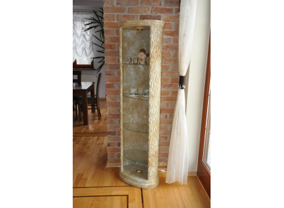 XXL Medusa Antique Style Vitrine Bar Floor Vase Cabinet Vintrinen Column 181cm New.