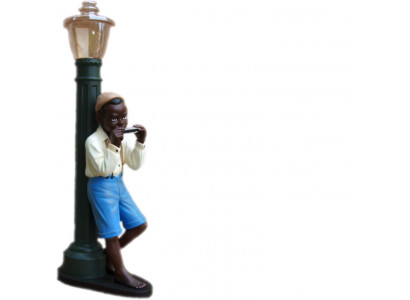 Design chlapce s foukacím harmonikem Figurína Socha Figuríny Sochy 7078 Nový