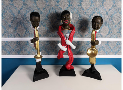 3X NÁVRHÁŘSKÝ SOUVISLÁNÍ SOCHY SOCHY HUDBY XXL BIG FIGURES STATUE