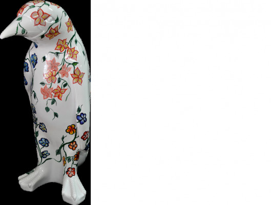 Design 67cm Luxusní socha tučňáka Skulptur Handarbeit XXL Tier Skulpturen Figuren