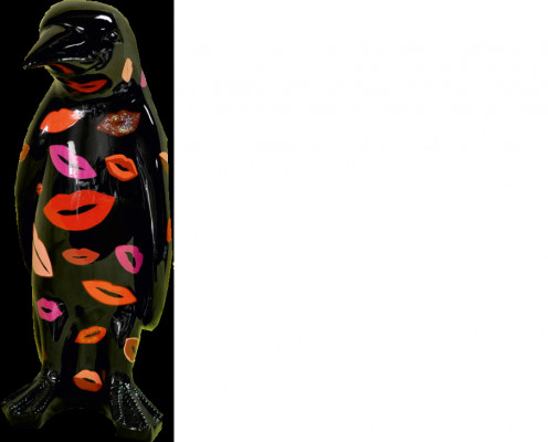 Design Luxus Socha Socha Ruční Práce Tučňák Zvíře Sochy Figury XXL 67cm