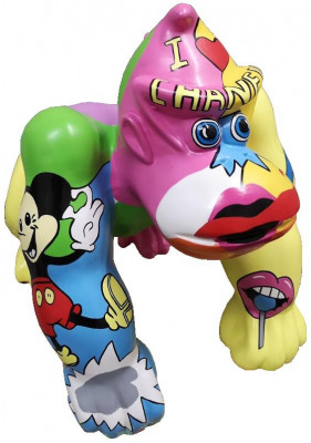 Design Figur Socha Moderní sochy Dekorace Abstraktní gorila