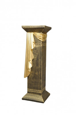 Socha sloup Medusa Římský sloup Mramor Socha Dekorace Stojan 1087