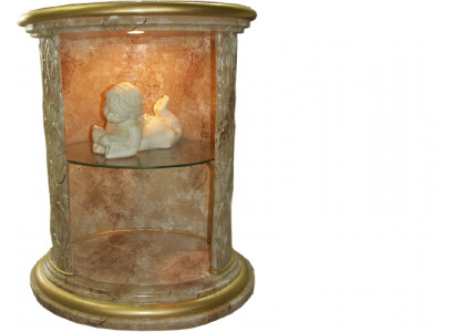 Vitrína Design Sloup Skříň Vitríny Regál Uložení Osvětlené Sloup Figura