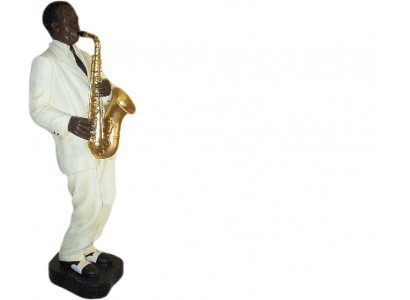 Design Saxofon Figura Socha Socha Figuríny Sochy Dekorace 4022 Nový