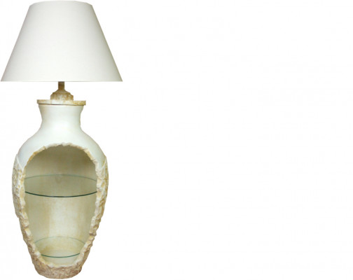 Design studená lampa Vase XXL 138cm Stojan Lampa Lampy Police Osvětlený Vitrínou
